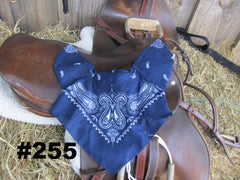 Bandana Bonnet with faux leather fringe- Horse/Cob/Draft sizes