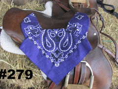 Bandana Bonnet with faux leather fringe- Horse/Cob/Draft sizes